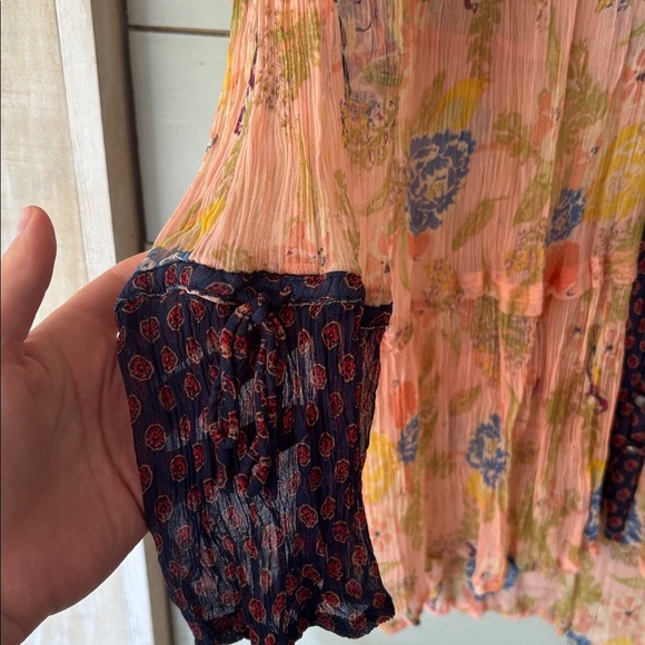 Free People Floral Boho Button-Down Tunic - Picture 5 of 6